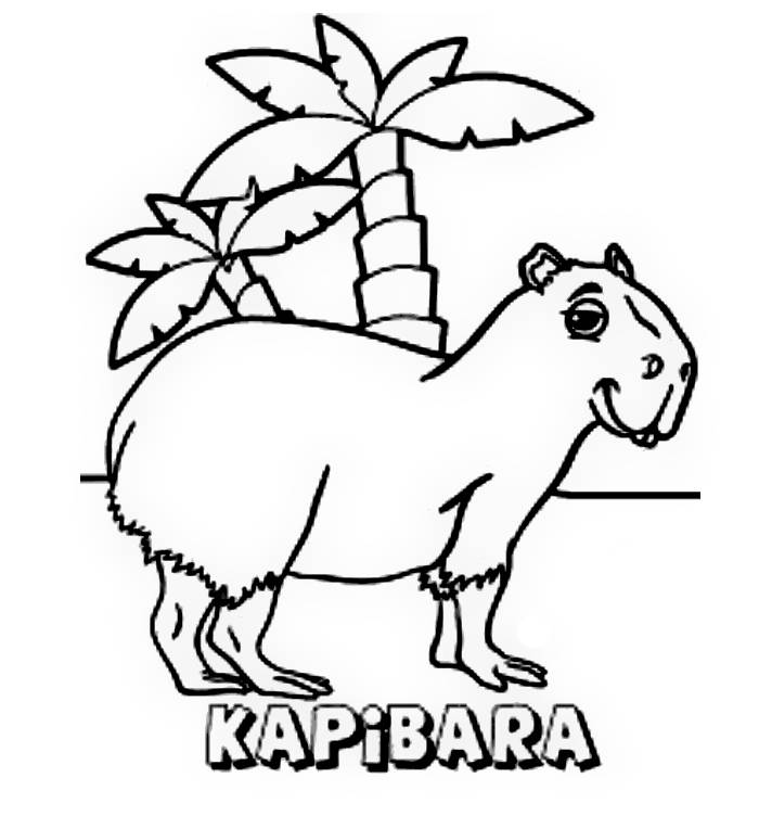 Capybara Coloring Pages (Free Printable PDF)