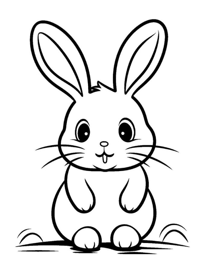 Rabbit Coloring Pages (Free Printable PDF)