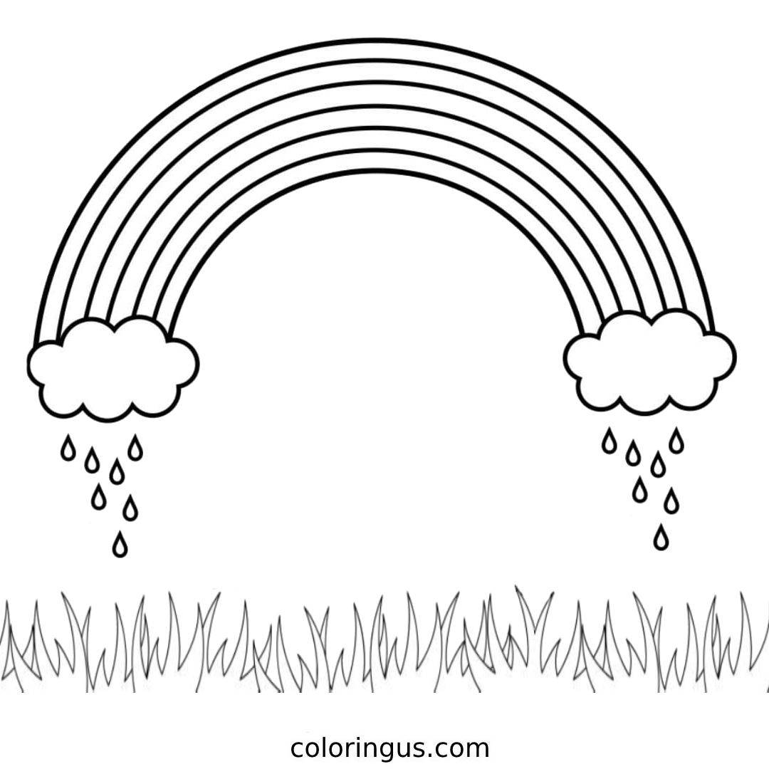 Rainbow Coloring Pages (Free Printable PDF)