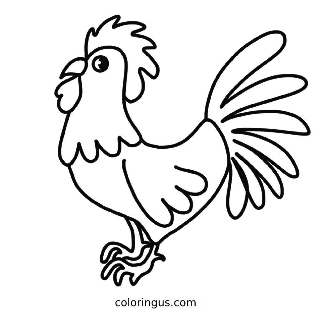 Chicken Coloring Pages (Free Printable PDF)