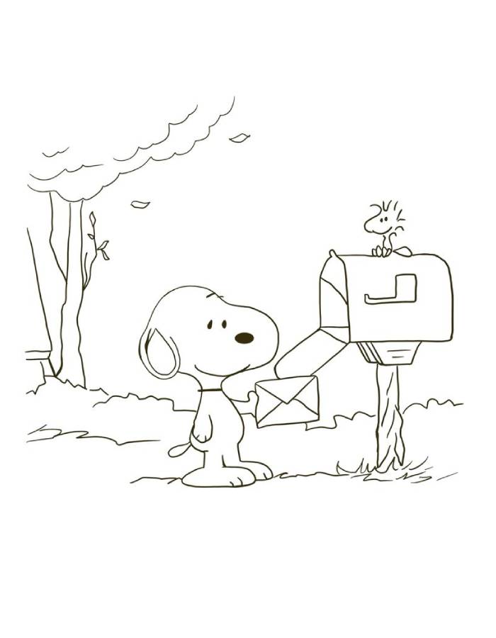 Snoopy Coloring Pages (Free Printable PDF)