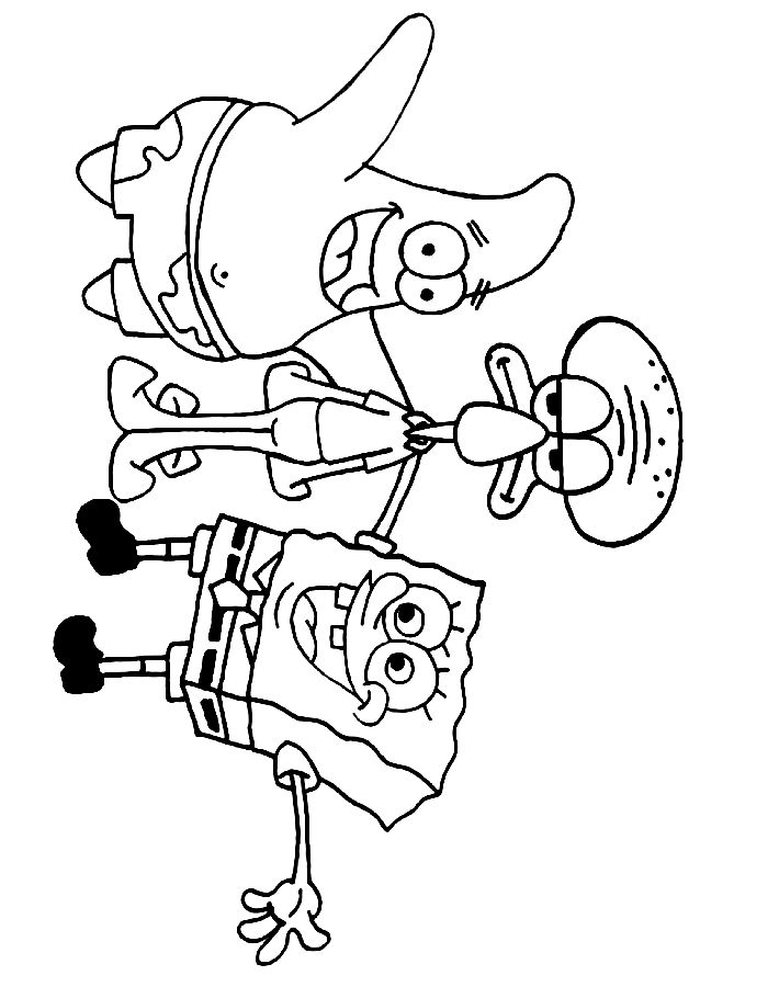 Spongebob Coloring Pages (Free Printable PDF)