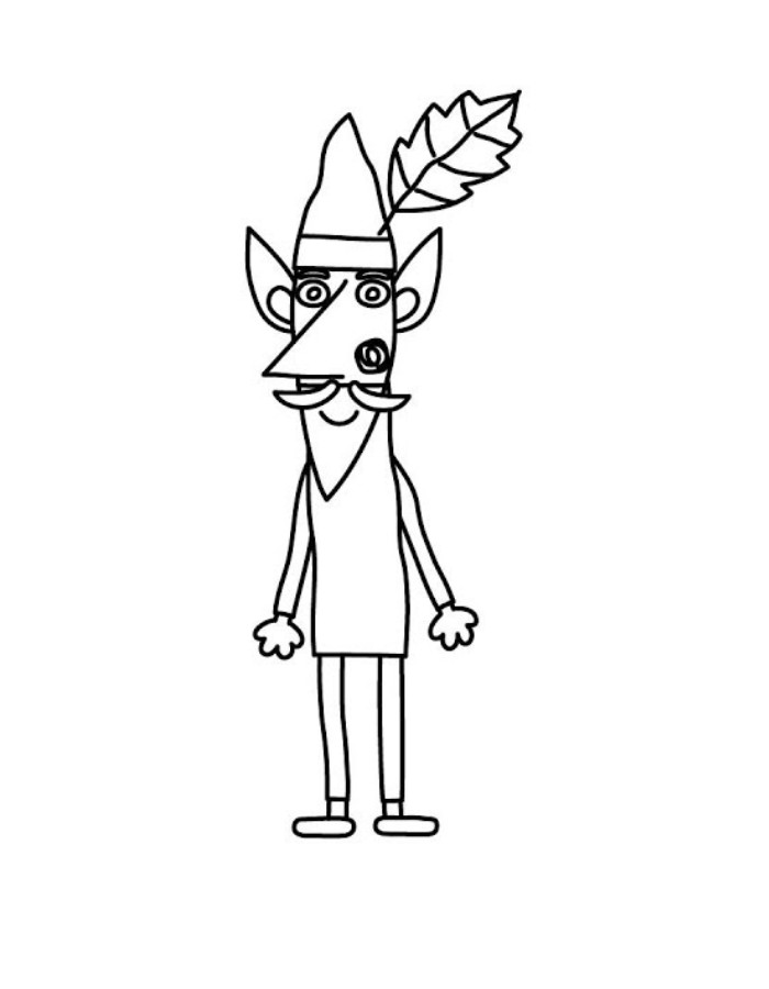 Ben & Holly's Little Kingdom The Great Leader Coloring Page
