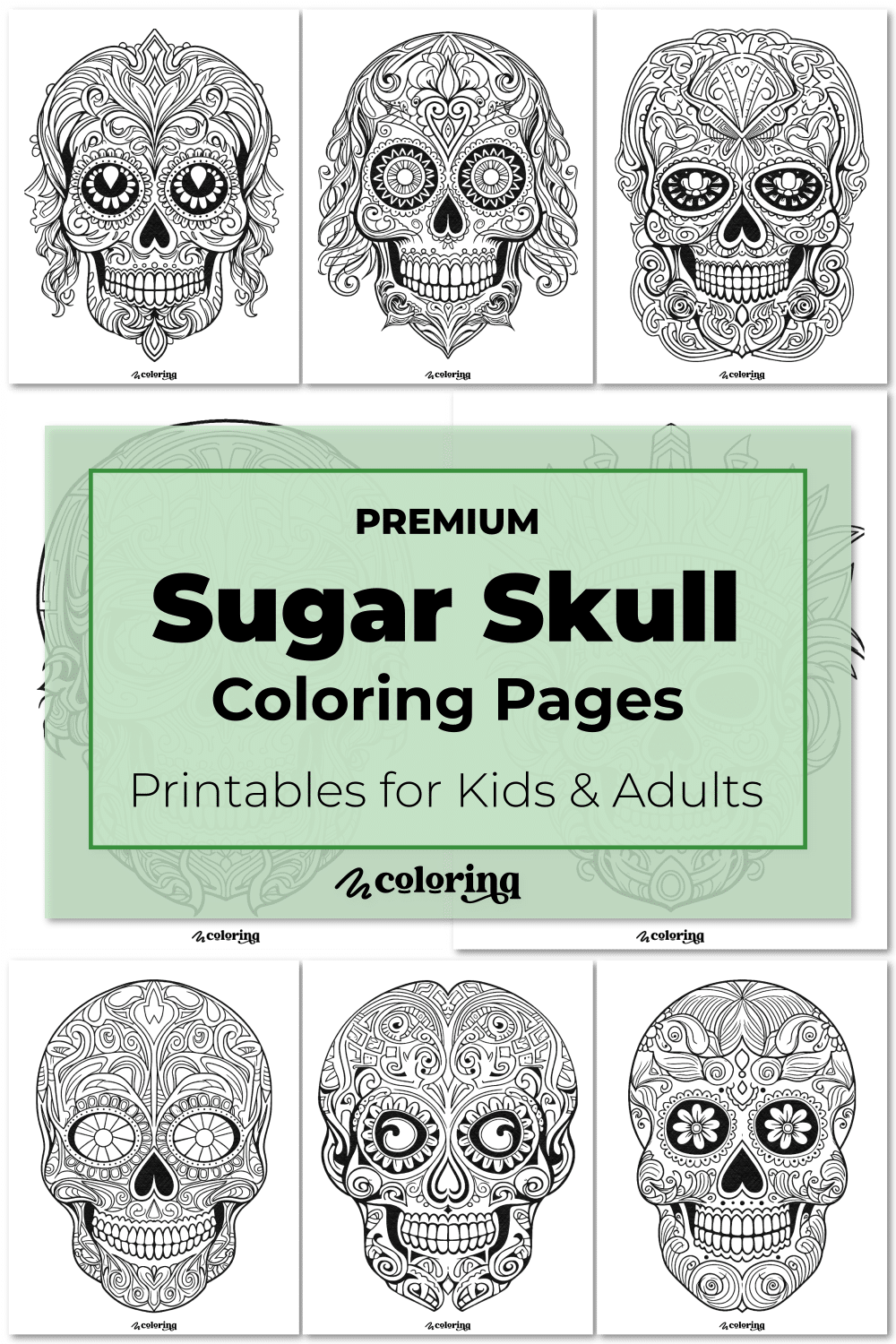 🎨 Sugar Skull Coloring Pages 56+ Premium Printables For Kids & Adults