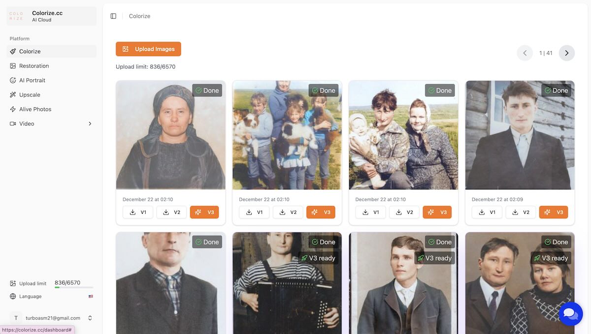 Colorize photo online