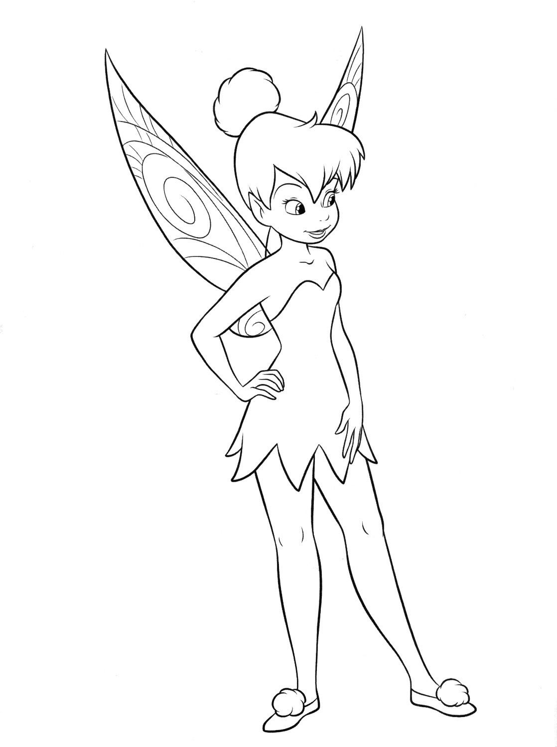 Coloring page Tinker Bell