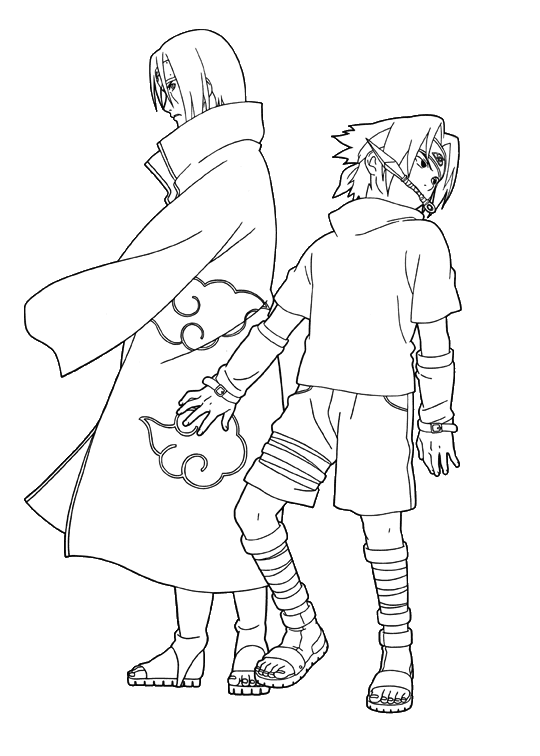 Itachi Uchiha coloring pages. Coloring pages for free printing