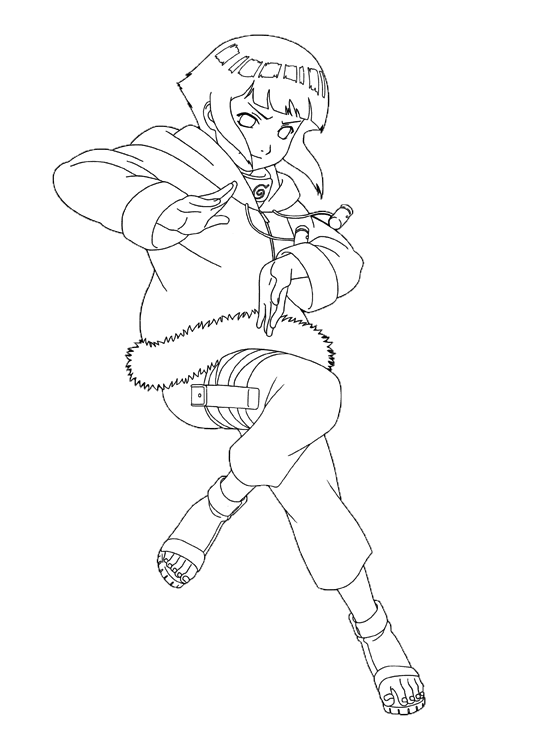 Coloring page Hinata Hyuga Coloring page Hinata Hyuga