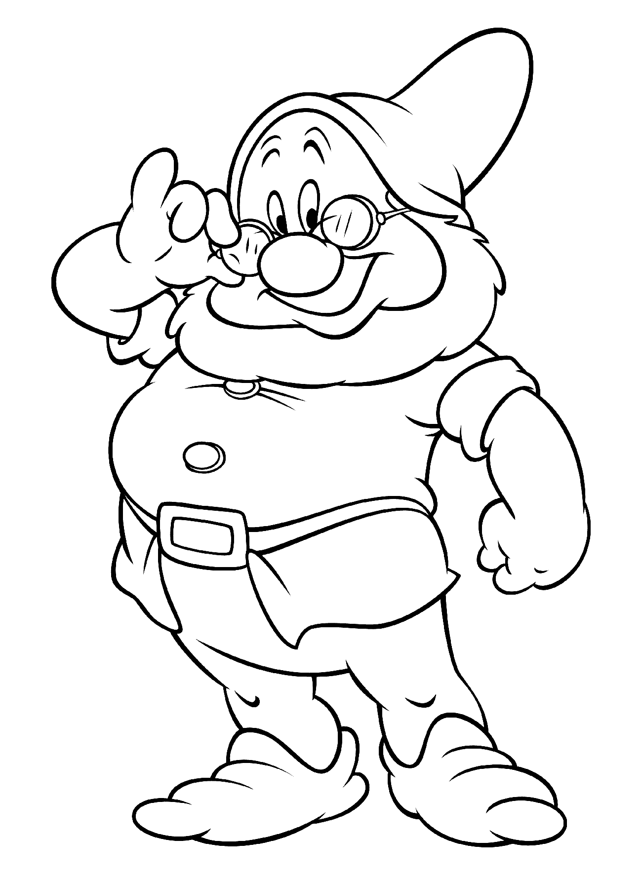 Coloring page Wise Gnome