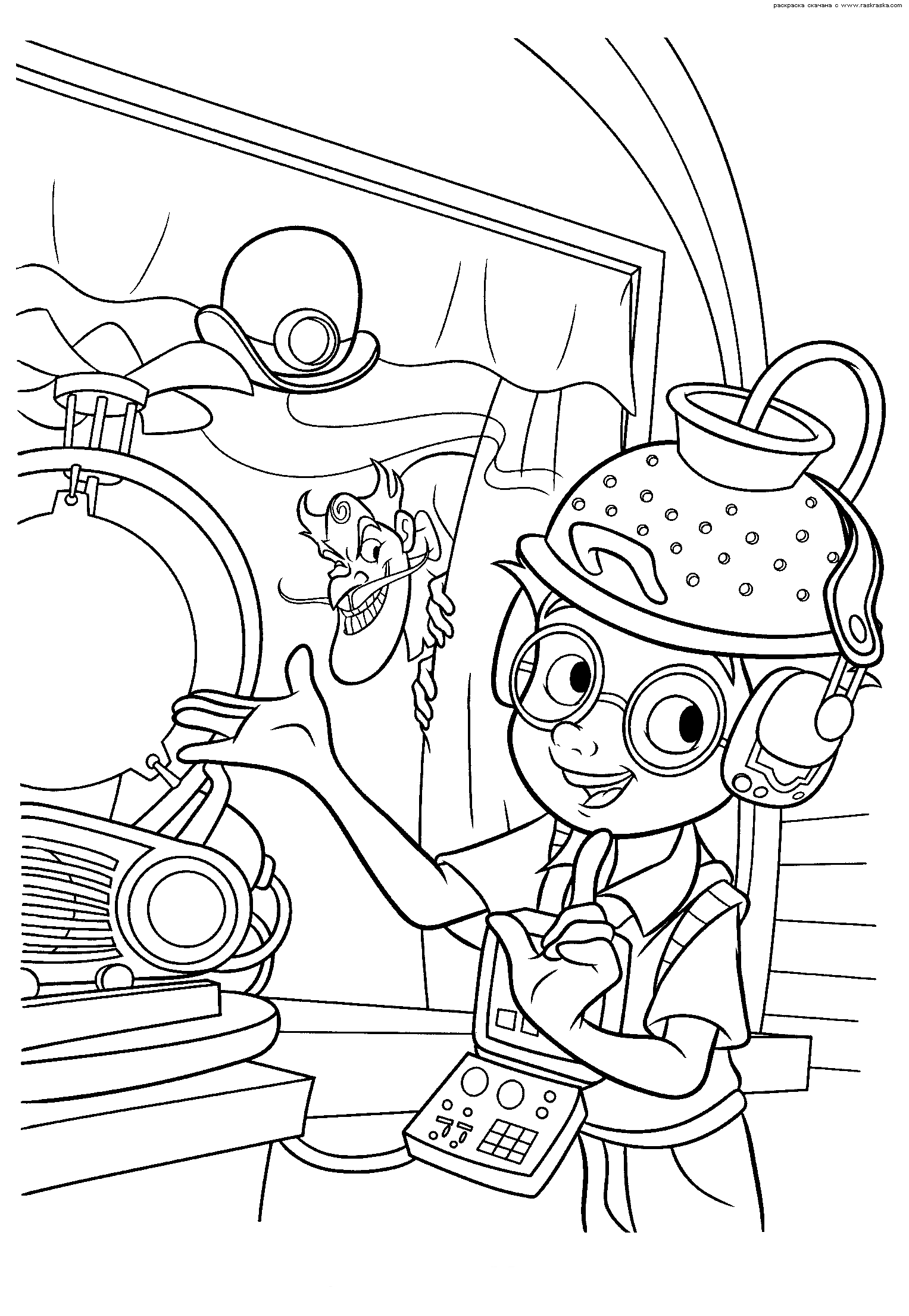 Coloring page The invention of Lewis
