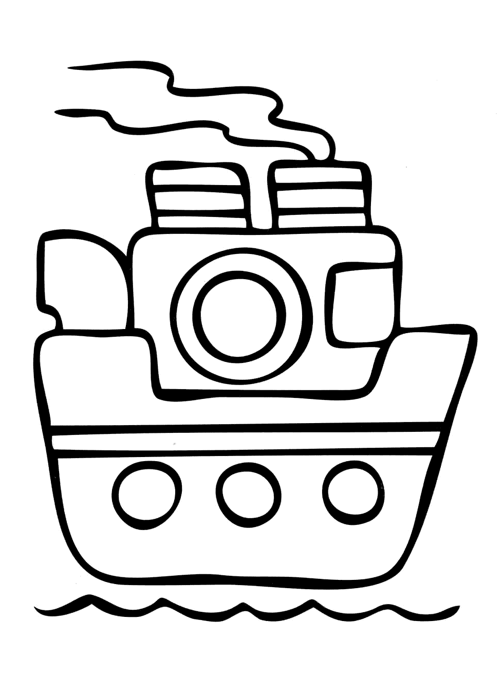 Coloring page Steamboat