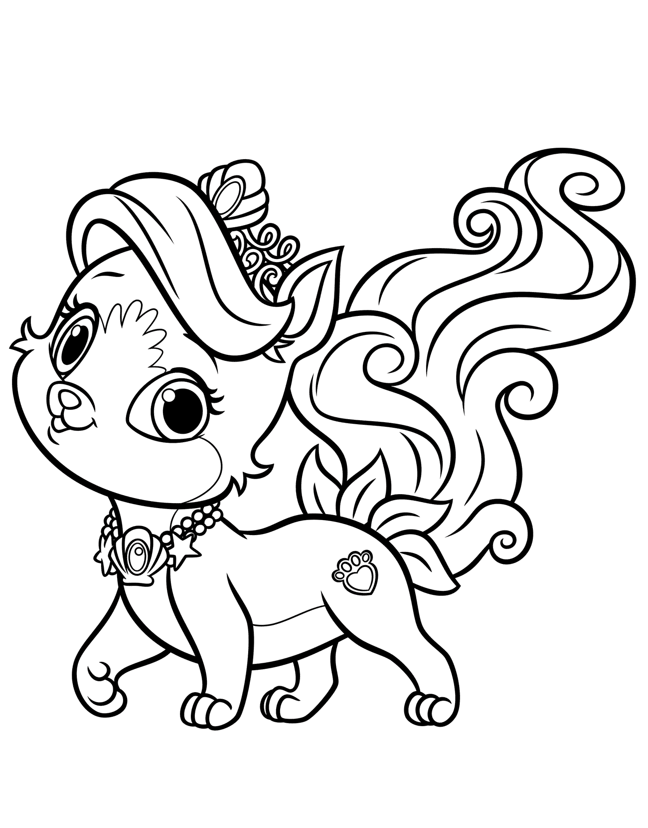 Coloring page Kitty Jewel