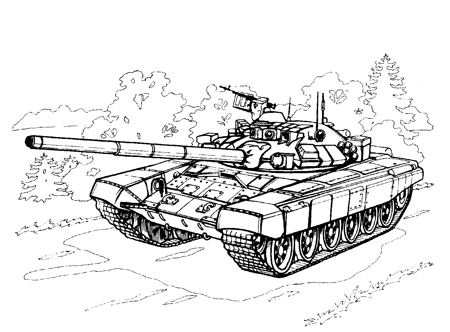Coloring page T95