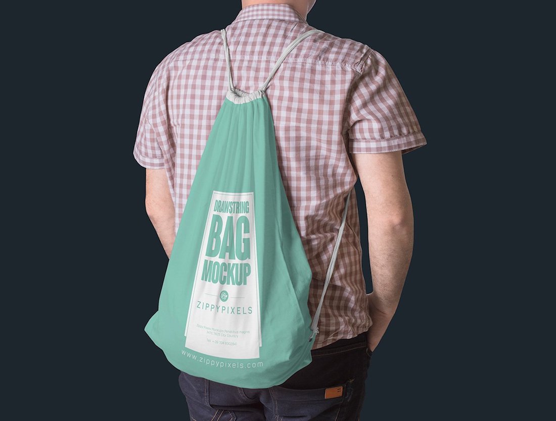 20 Best Drawstring Bag Mockup Templates (Some are FREE) 2022 Colorlib