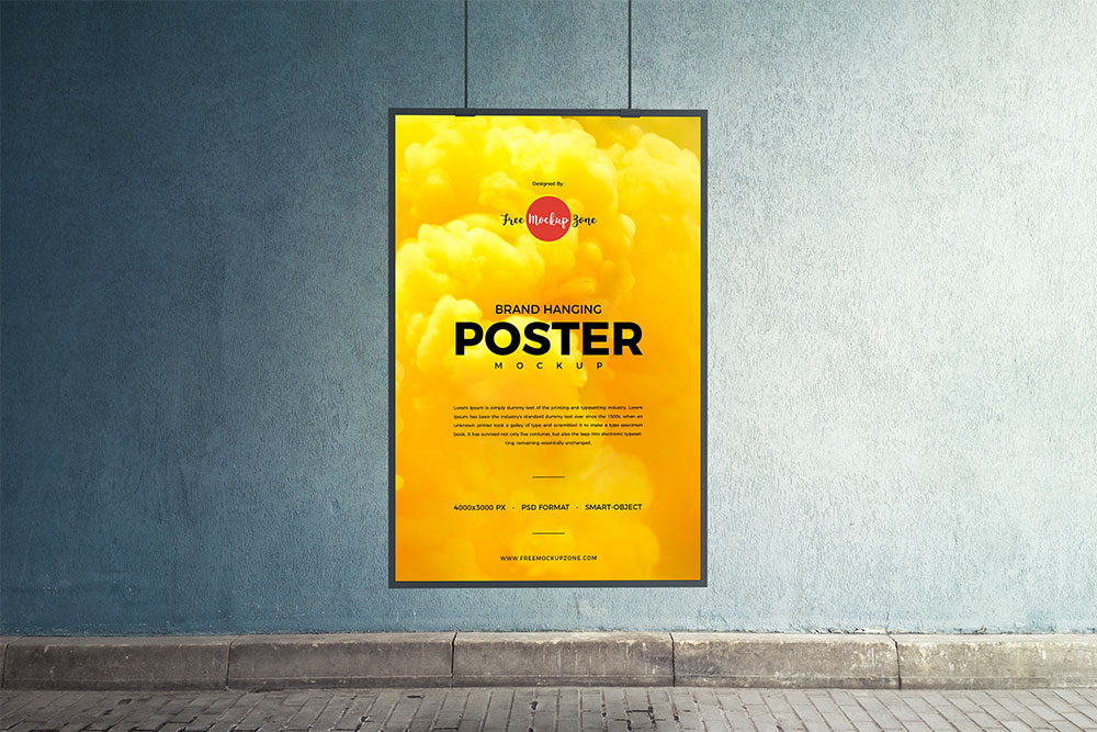 38 Free Poster Mockups For Successful Design Showcase 2020 Colorlib
