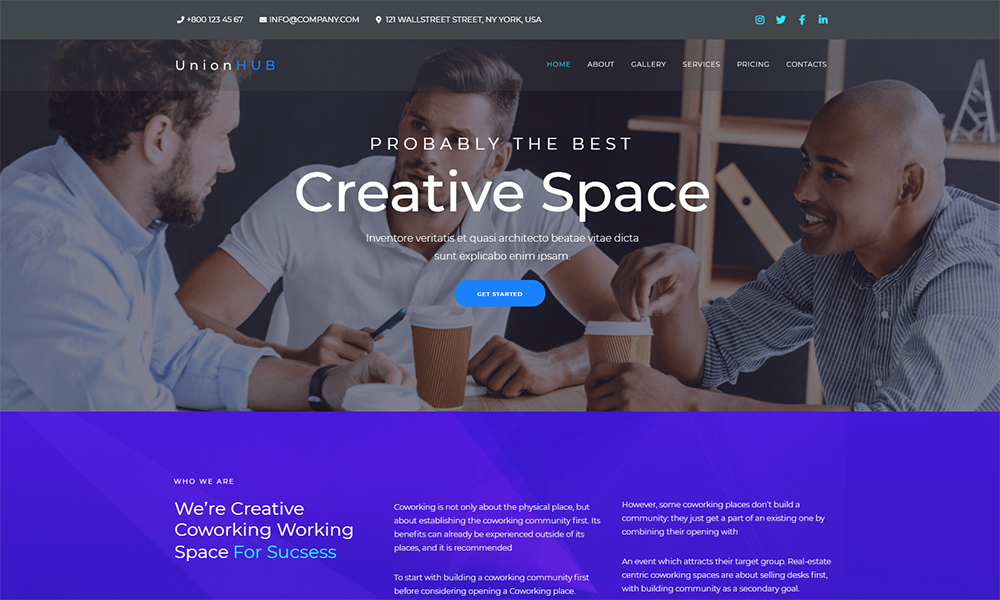 10 Best Templates With Blue site Design Colorlib