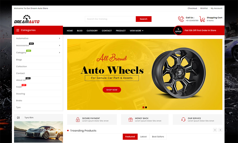 9+ Free and Premium Car Store Shopify Templates Colorlib