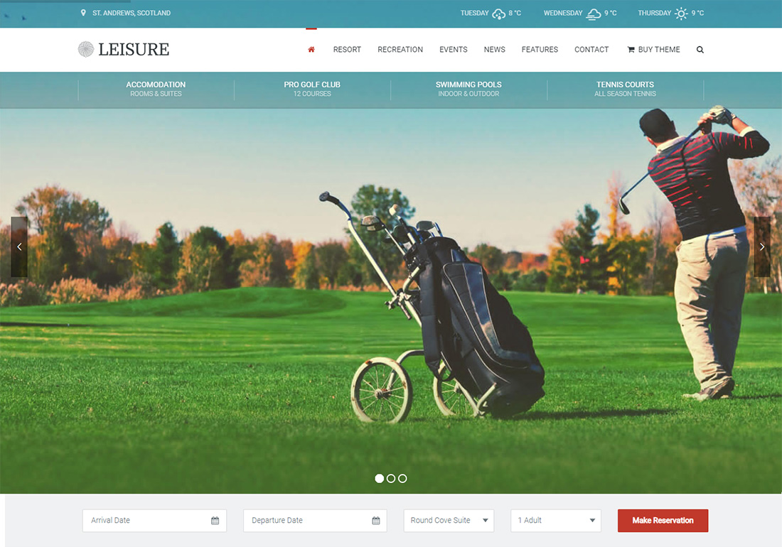 9 Best WordPress Golf Themes For Clubs 2024 Colorlib