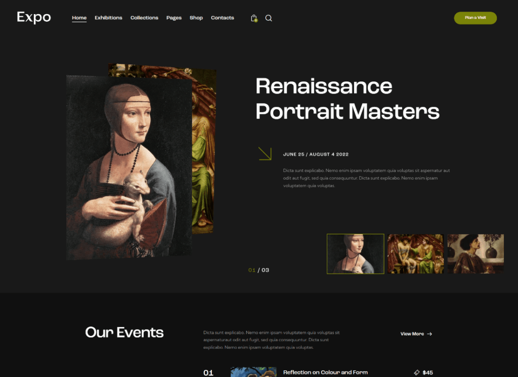 Best Modern Art WordPress Themes for Creative sites Colorlib