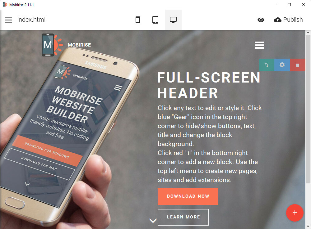 Mobirise Review Free DragandDrop Website Builder Tool