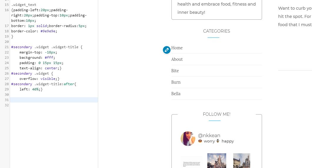 How to Add Border to Sidebar Colorlib