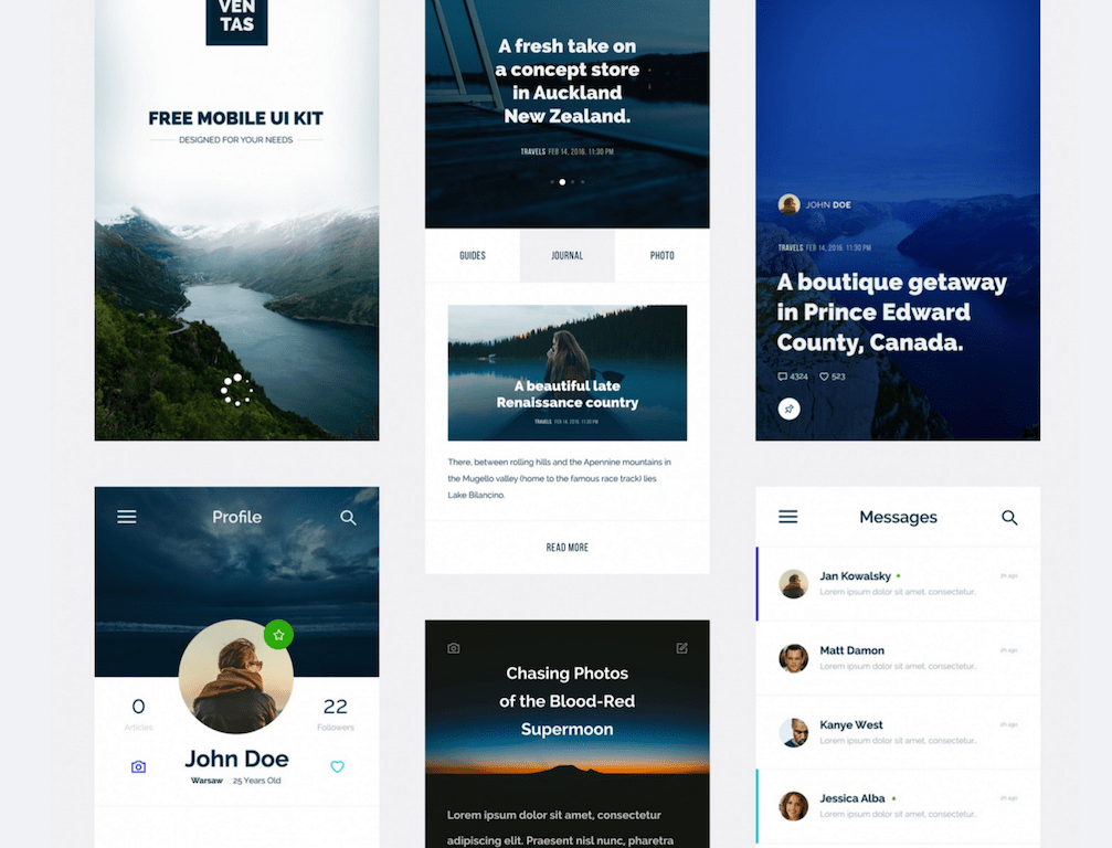 28 Free Mobile UI Kits for App Designers 2024 Colorlib