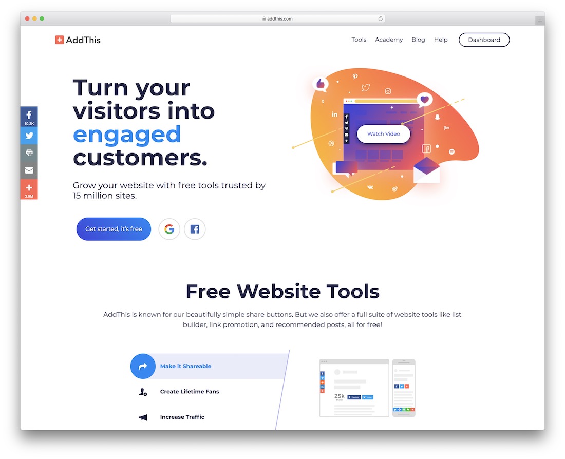 10 Best Free Social Sharing Widgets For sites 2023 Colorlib