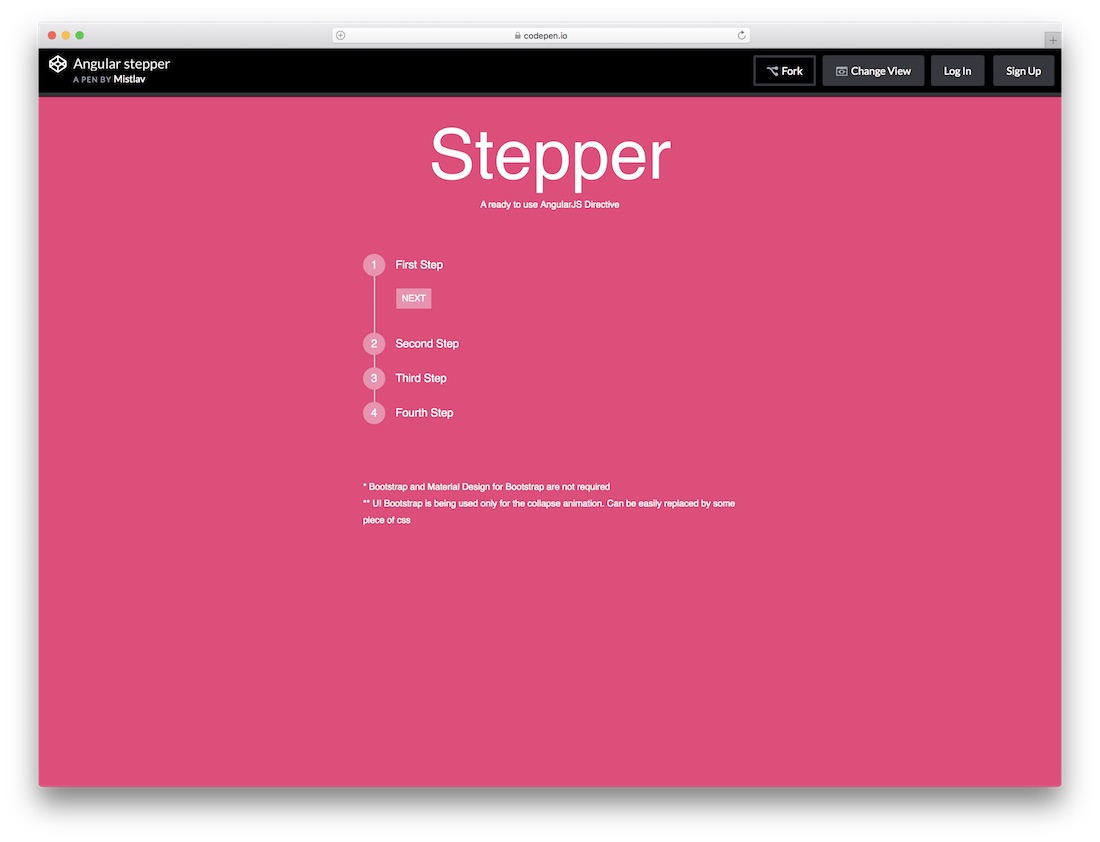 Material Design Form Codepen