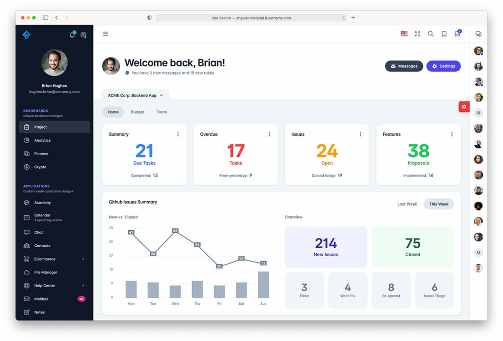 Angular 10 Admin Dashboard Template With Source Code Therichpost 24 Best Angularjs Templates Angular 10 Admin Dashboard Template With Source Code Therichpost 24 Best Angularjs Templates