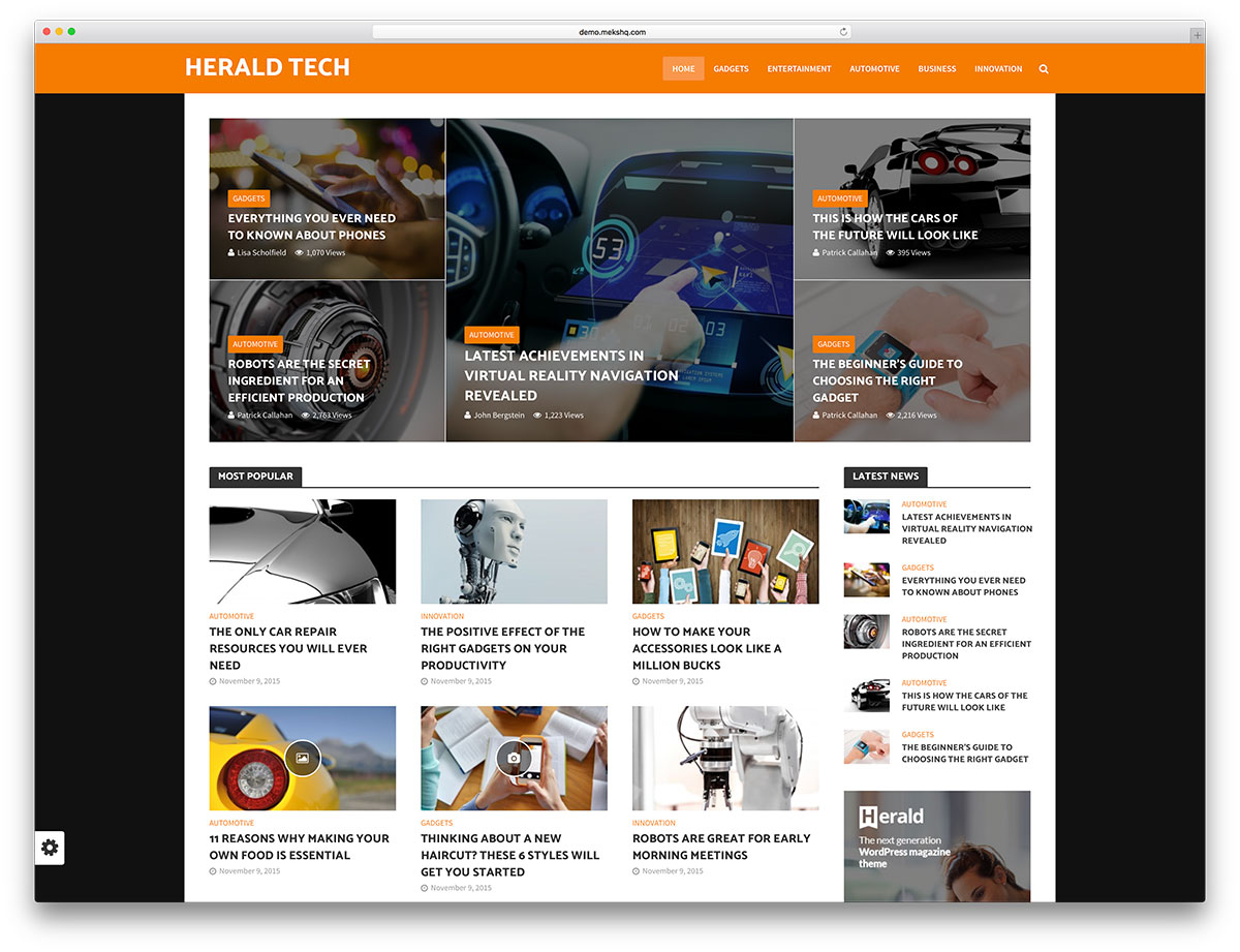 20 Best Tech Blog WordPress Themes 2024 Colorlib