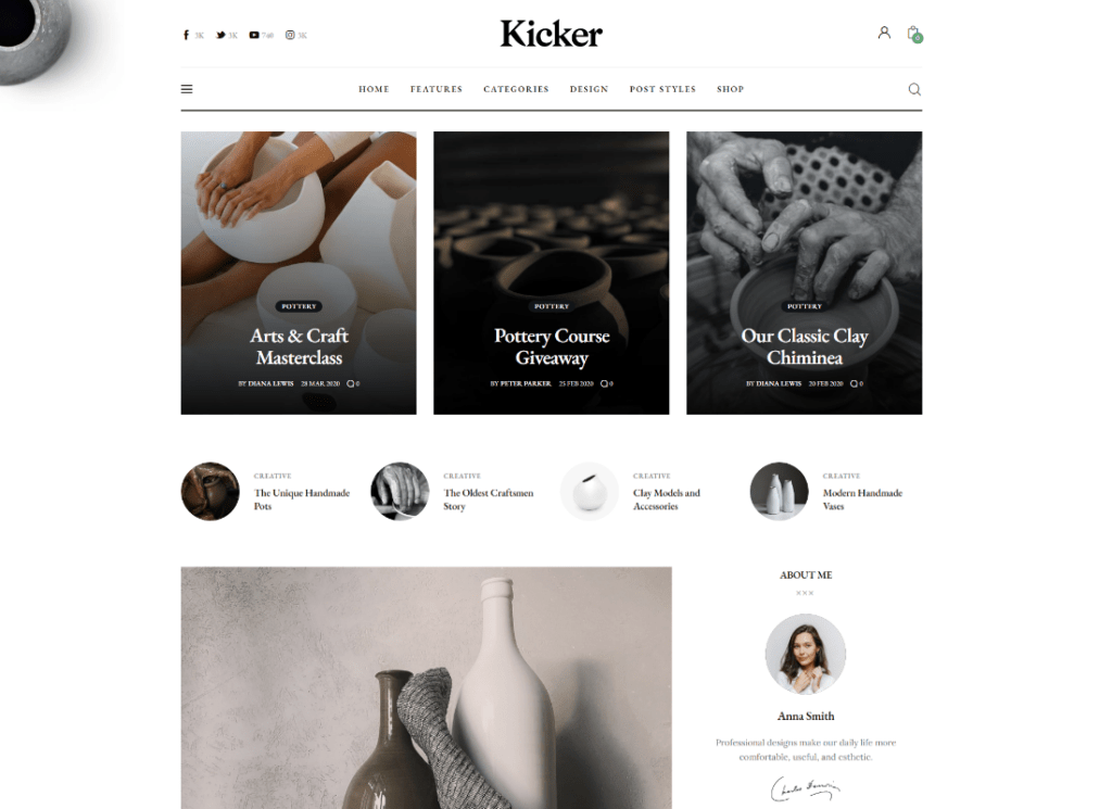 Best Modern Art WordPress Themes for Creative sites Colorlib
