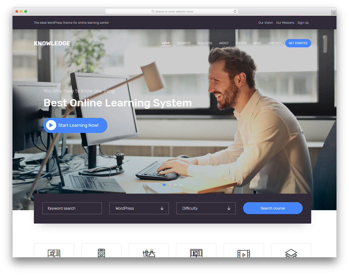 Knowledge Online Learning site Template 2024 Colorlib
