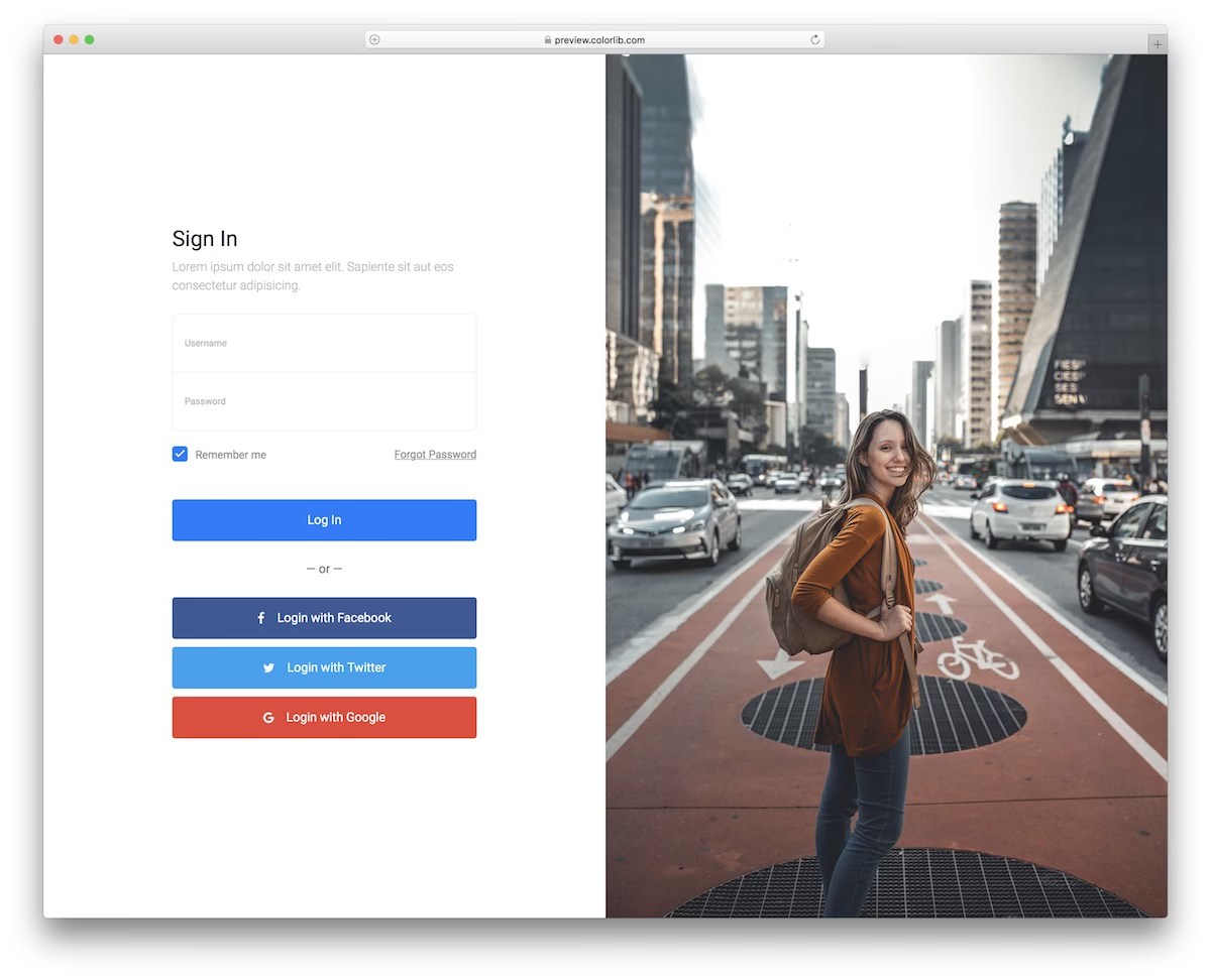 Login Form V06 Free Sign In Template Design 2025 Colorlib