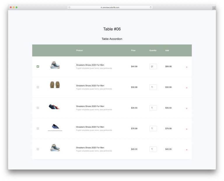 30 Ultimate Free CSS3 & HTML Table Templates 2021 Colorlib