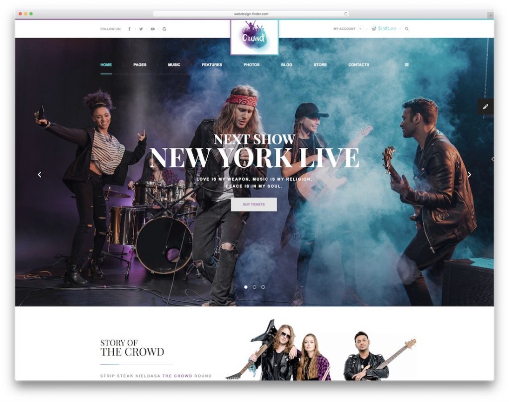 18 Best Rocking Bootstrap Music Templates for Musicians 2020 Colorlib