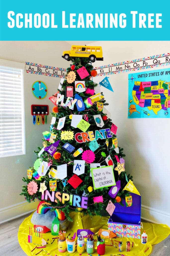 Learning School Christmas Tree • Color Made Happy