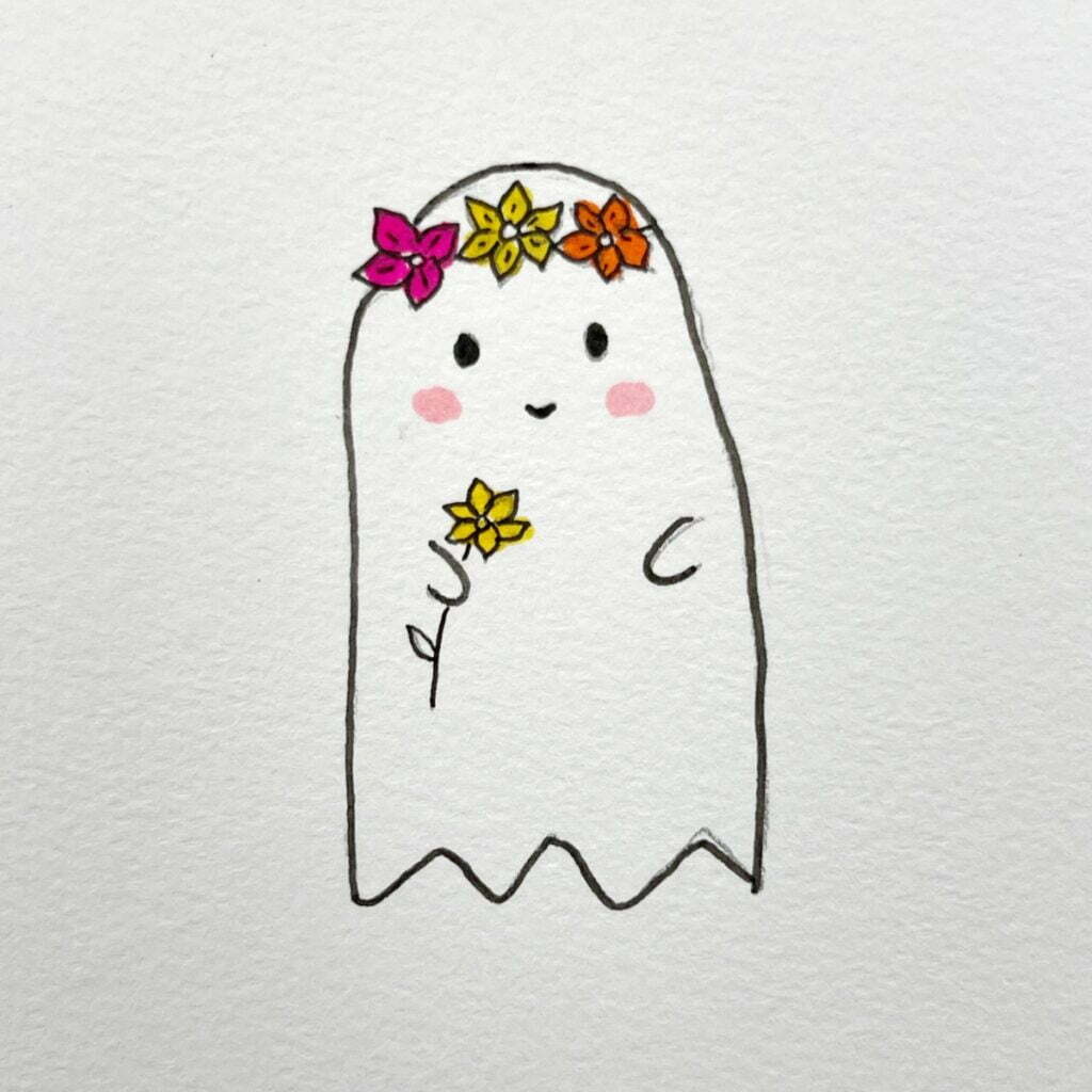 15 Ghost Drawing Ideas How To Draw A Ghost Hong Thai Hight Shool