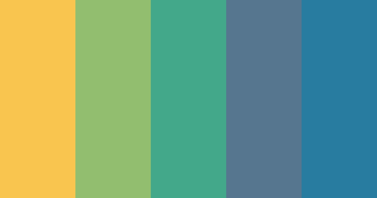 Bright Summer Blue Color Palette