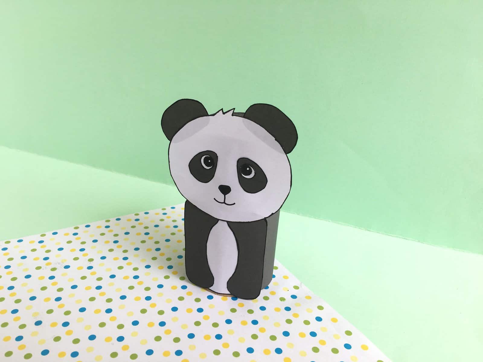Easy Panda Toilet Paper Roll Craft * Color Me Crafty