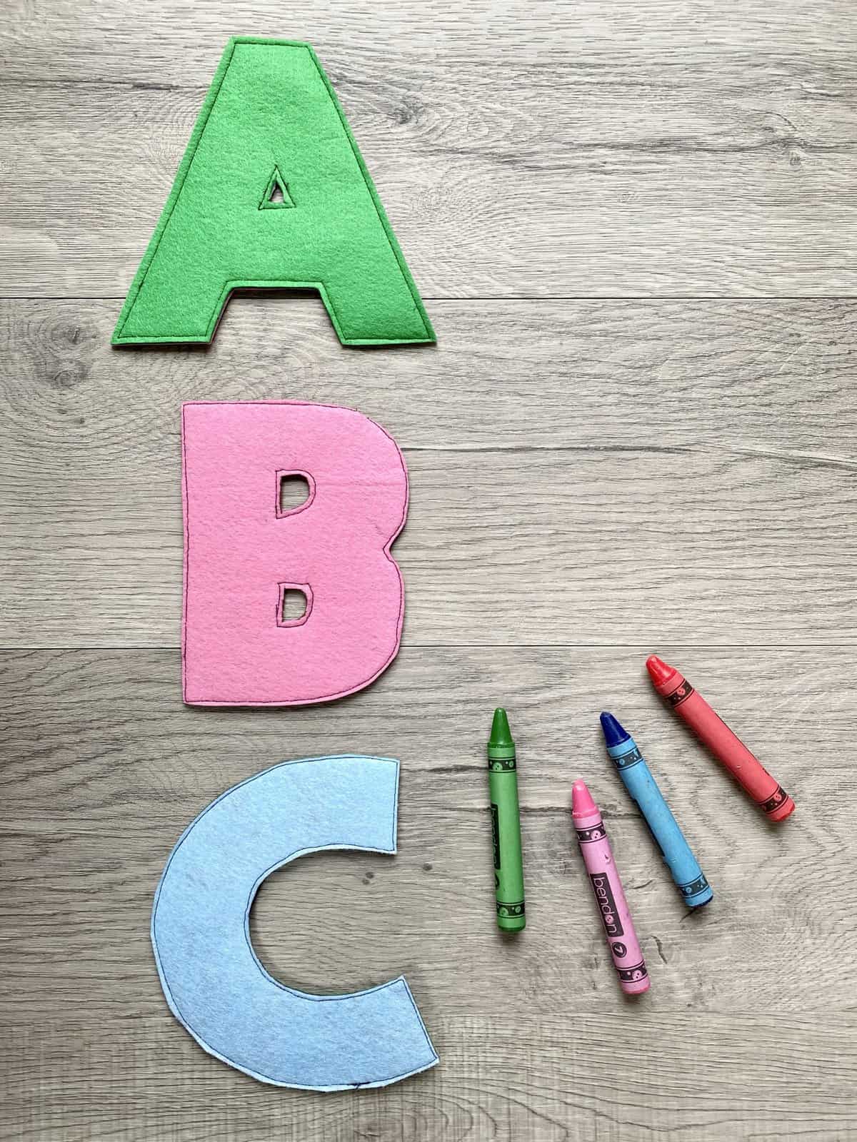 How To Make Your Own Felt Letters * Color Me Crafty