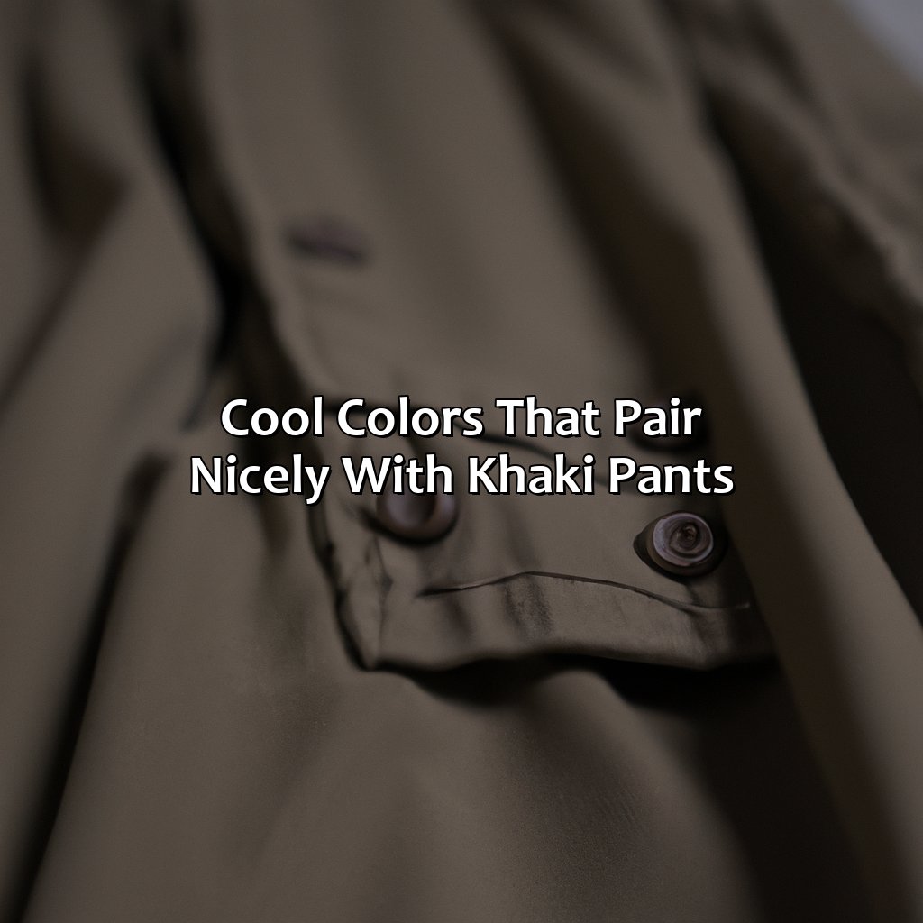 What Color Goes With Khaki Pants