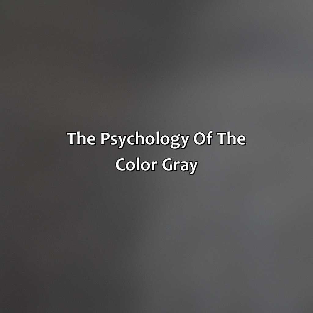 What Does The Color Gray Represent
