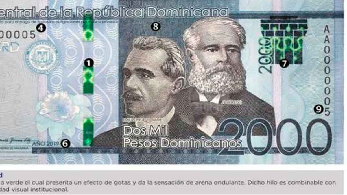 BC Desde mañana circulará nuevo billete de RD2,000