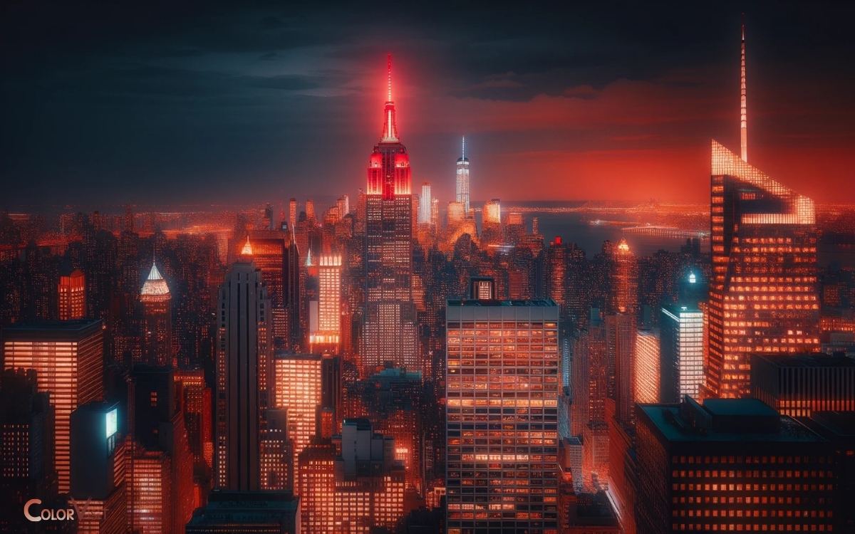 Empire State Building Color Red Commemorate!