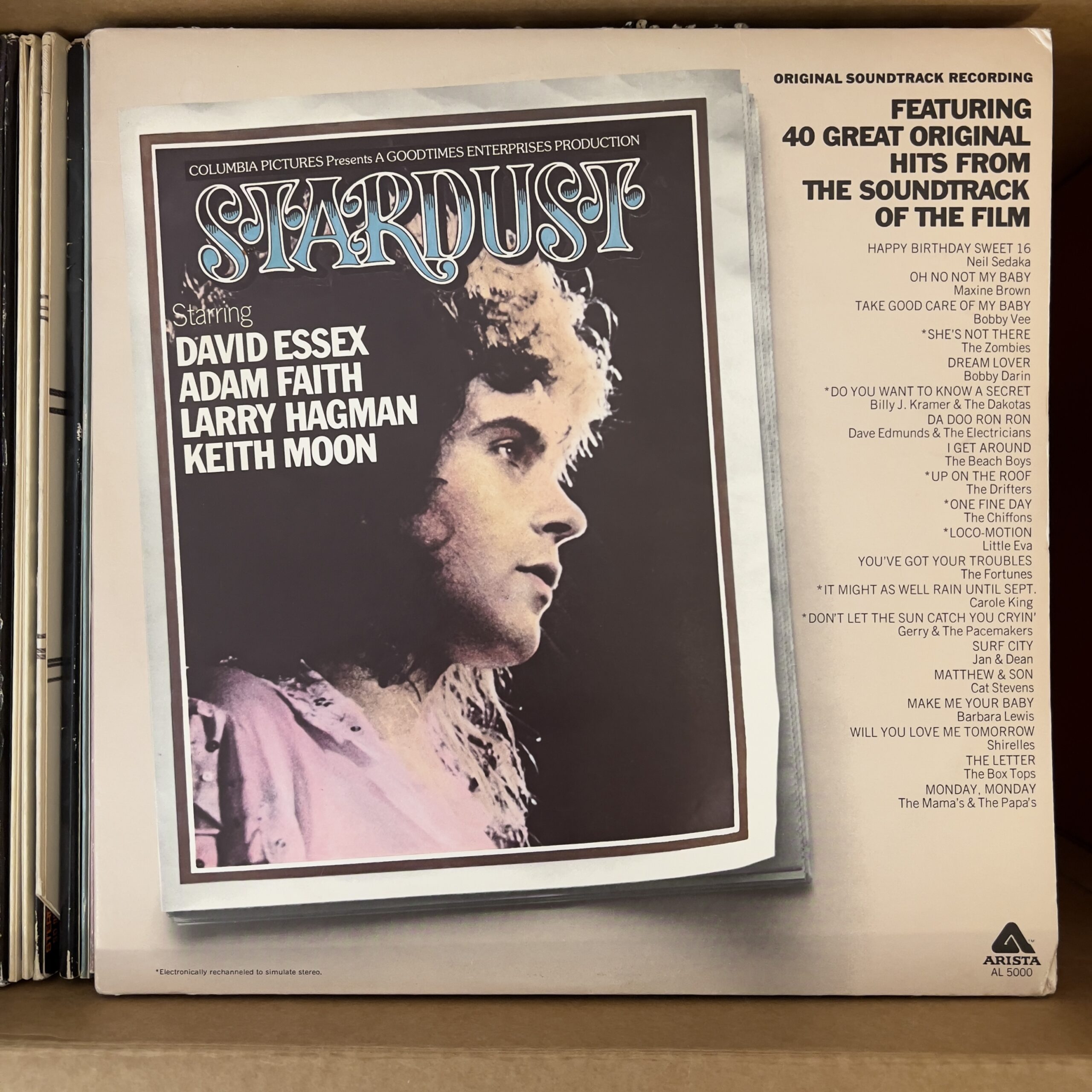Stardust soundtrack by Various Artists (Vinyl record album review