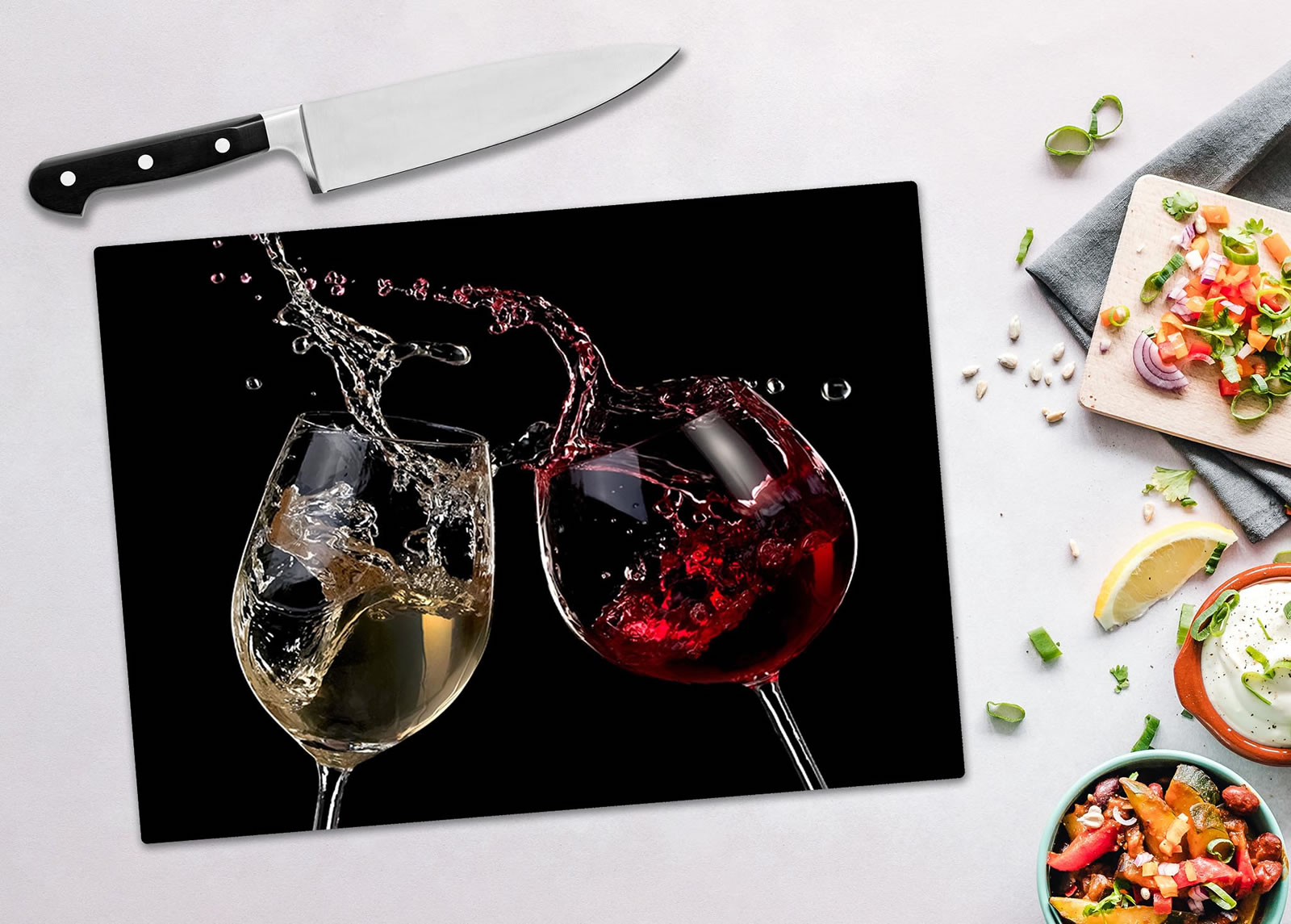 Printed Glass Chopping Boards, Toughened Colour2Glass