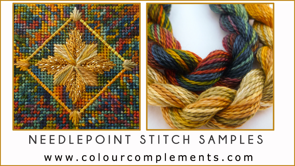 NEEDLEPOINT STITCH SAMPLE autumn threads