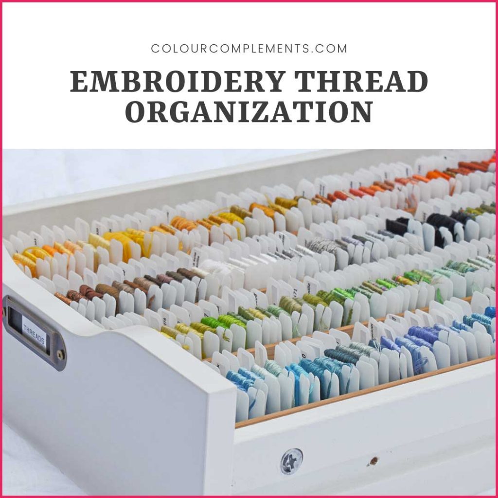 Embroidery Thread Storage Colour Complements
