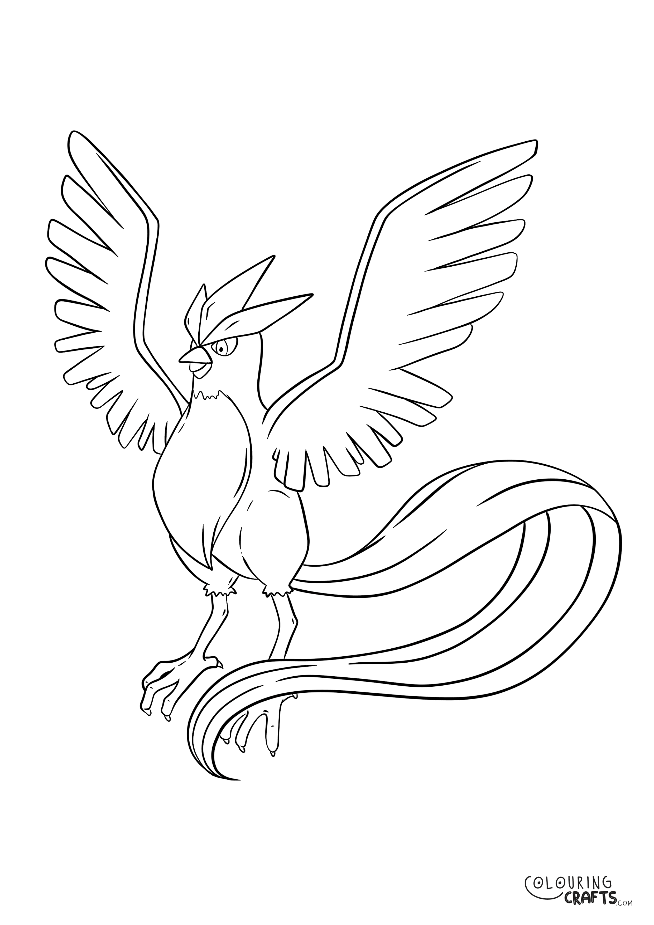 Articuno Pokemon Colouring Page Colouring Crafts