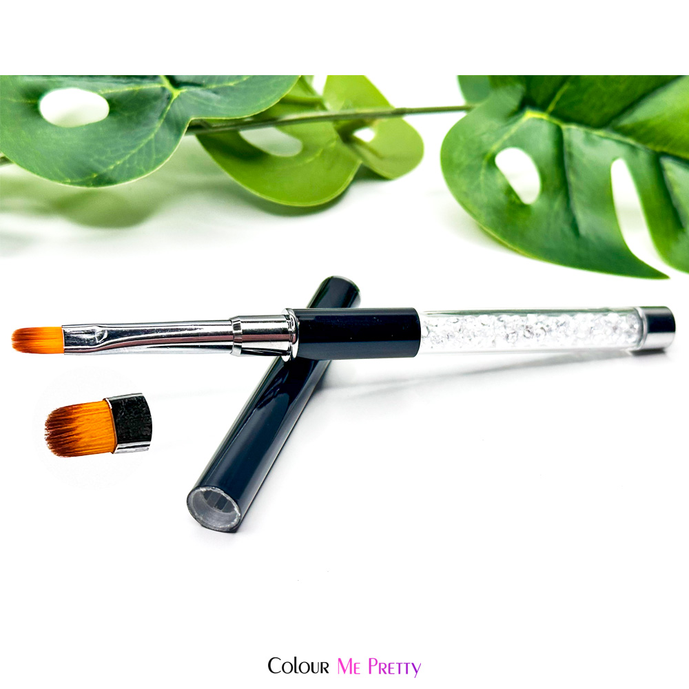 Nail Gel Brush Rounded Black Colour Me Pretty Nails